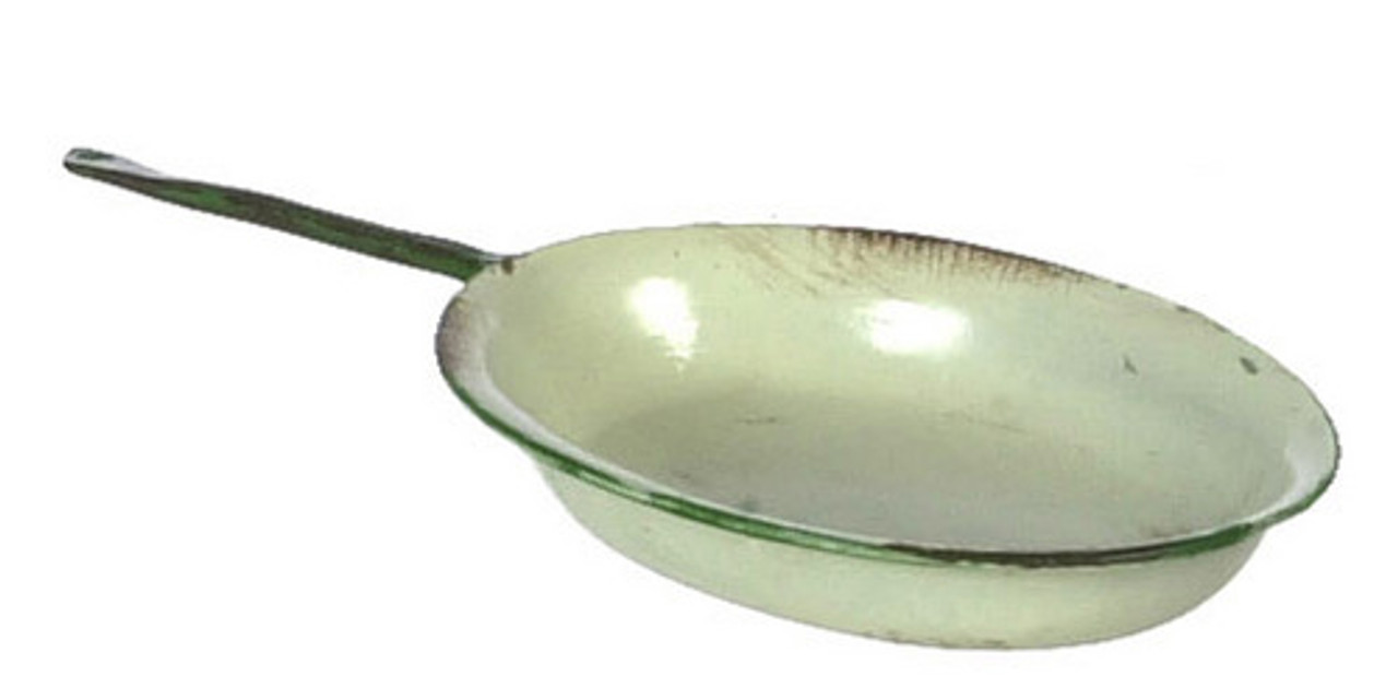 Dollhouse City - Dollhouse Miniatures Oval Omelette Pan - Beige