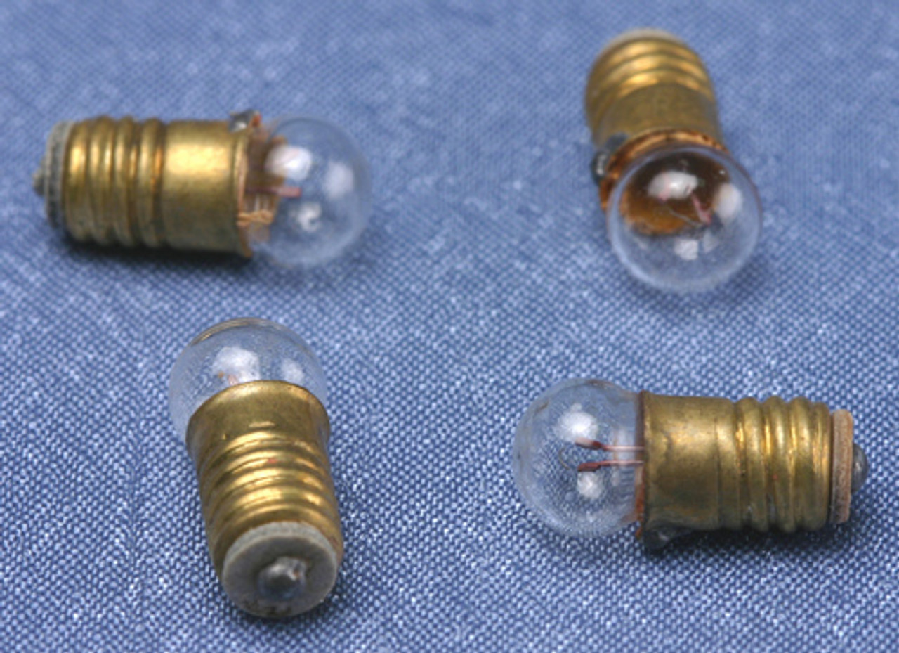 3 Volt Screw Bulbs Set