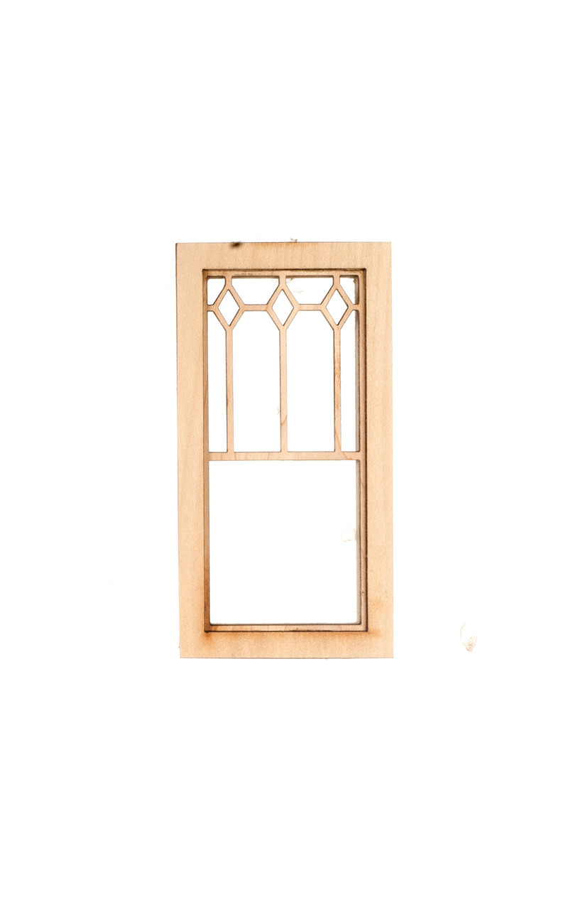 Dollhouse City - Dollhouse Miniatures Long Diamond Top Medium Window