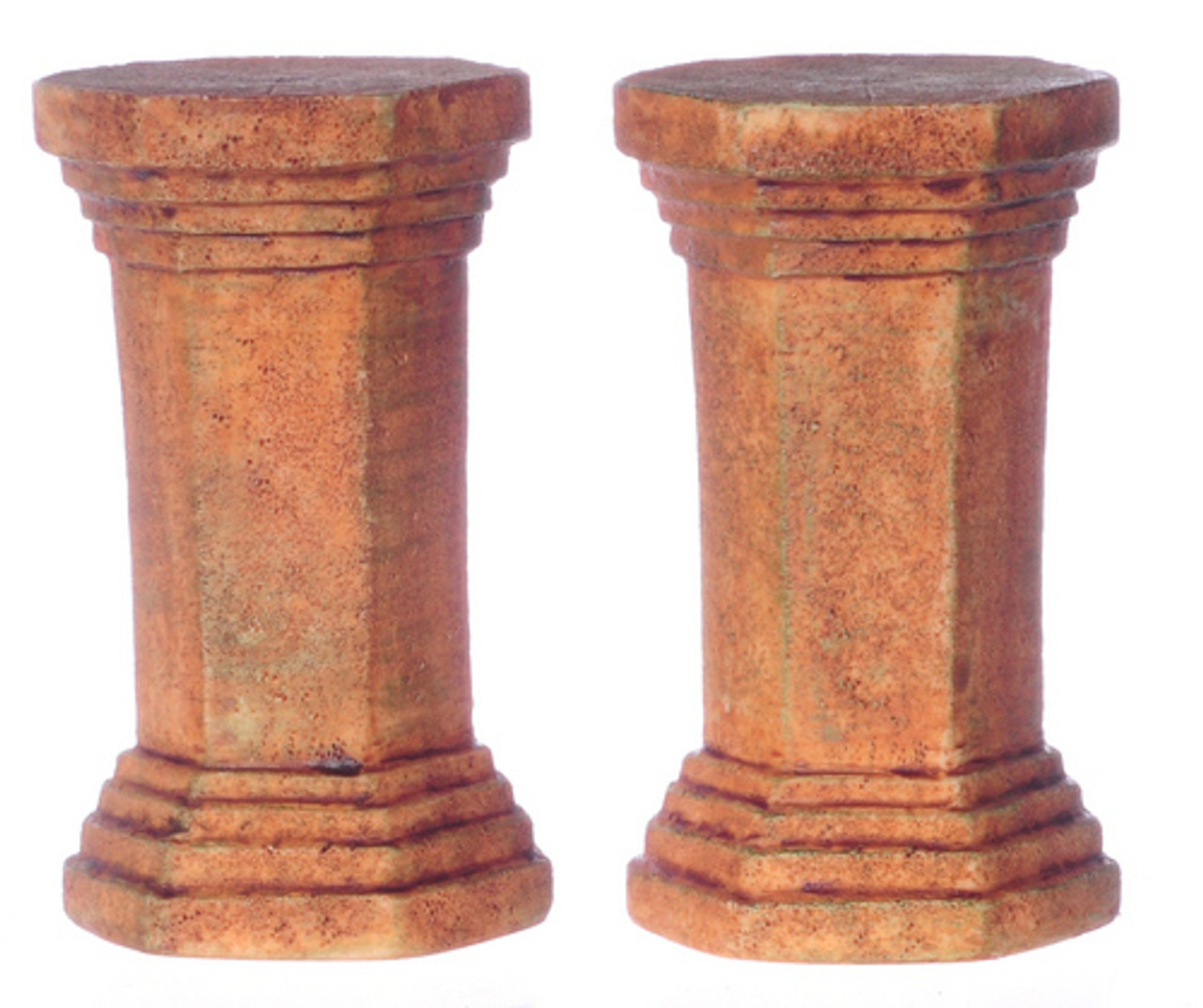 Dollhouse City - Dollhouse Miniatures Hexagon Pedestal Set - Aged