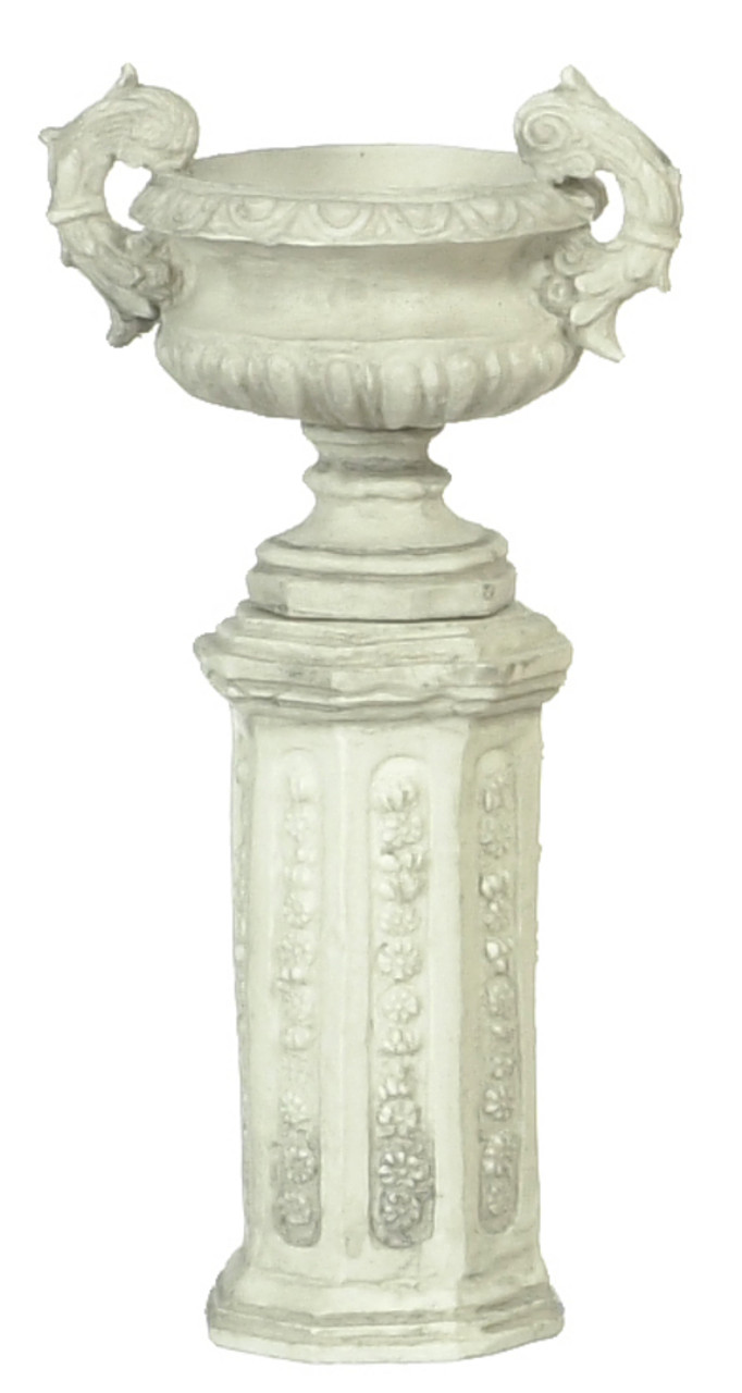 Ancient with Base Urn - Gray