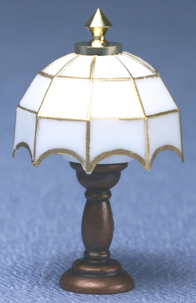 White Tiffany Table Lamp