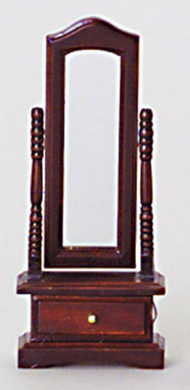 Standing Mirror - Mahogany