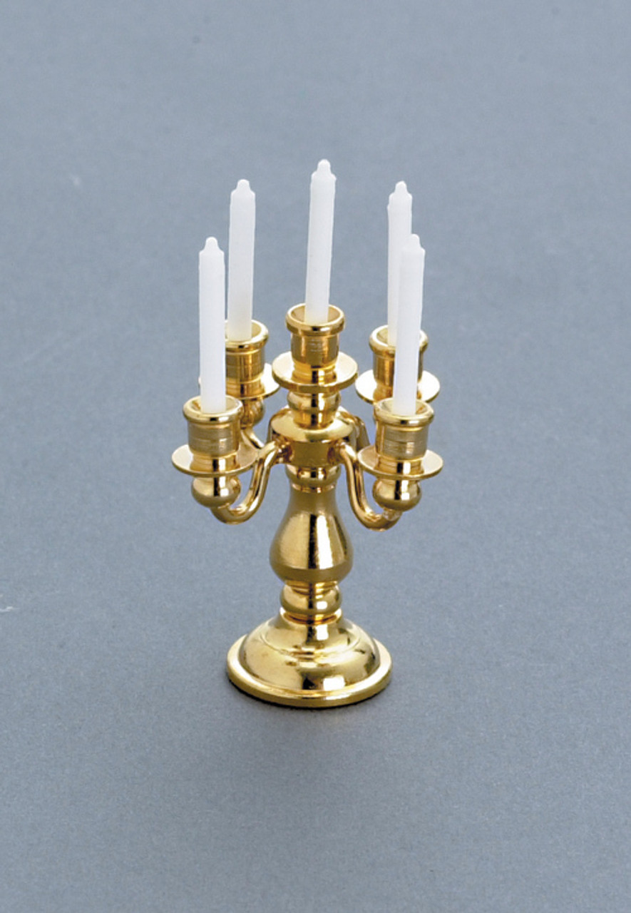 5-Arm Candleabra - Brass