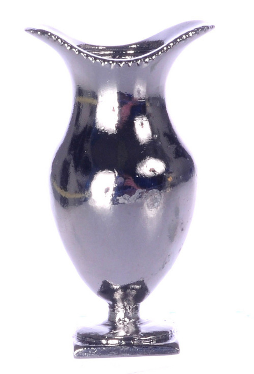 Dollhouse City - Dollhouse Miniatures Vase - Silver