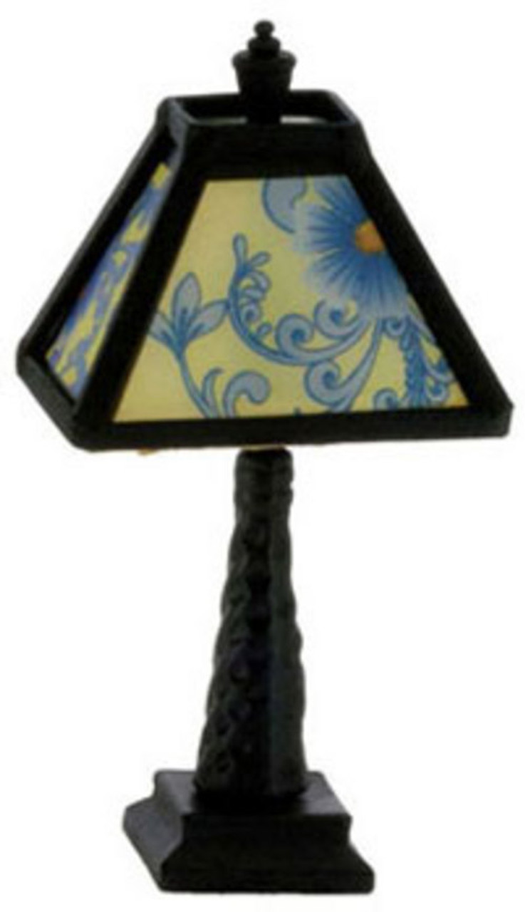 Ornate Tiffany Lamp - Black