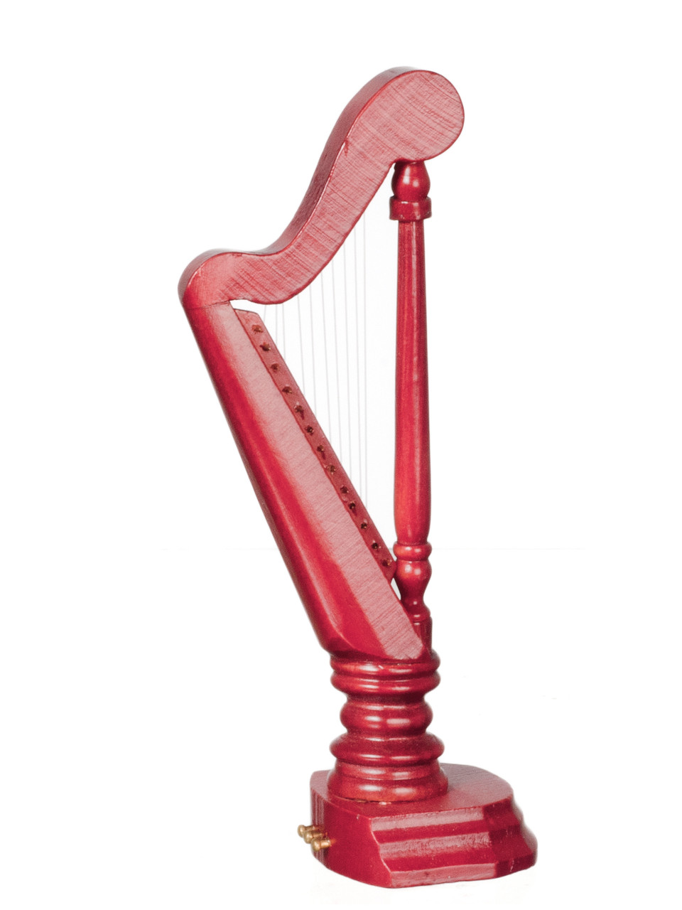 Dollhouse City - Dollhouse Miniatures Harp - Mahogany