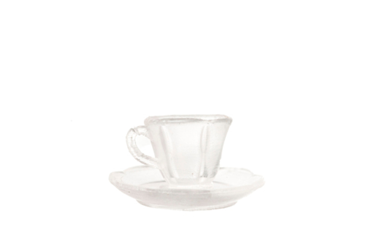 Cups and Saucers Set - Clear