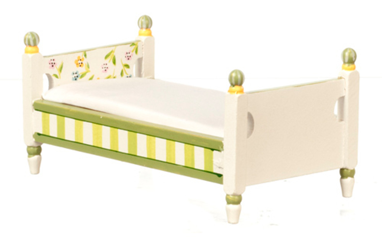 Dollhouse City - Dollhouse Miniatures Springtime Bed