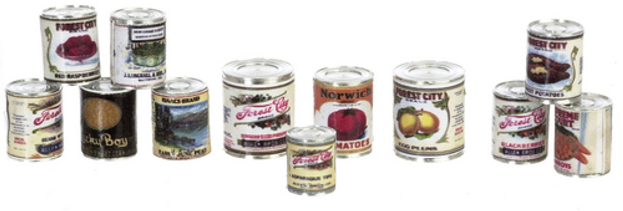 Food Cans Set - Assorted