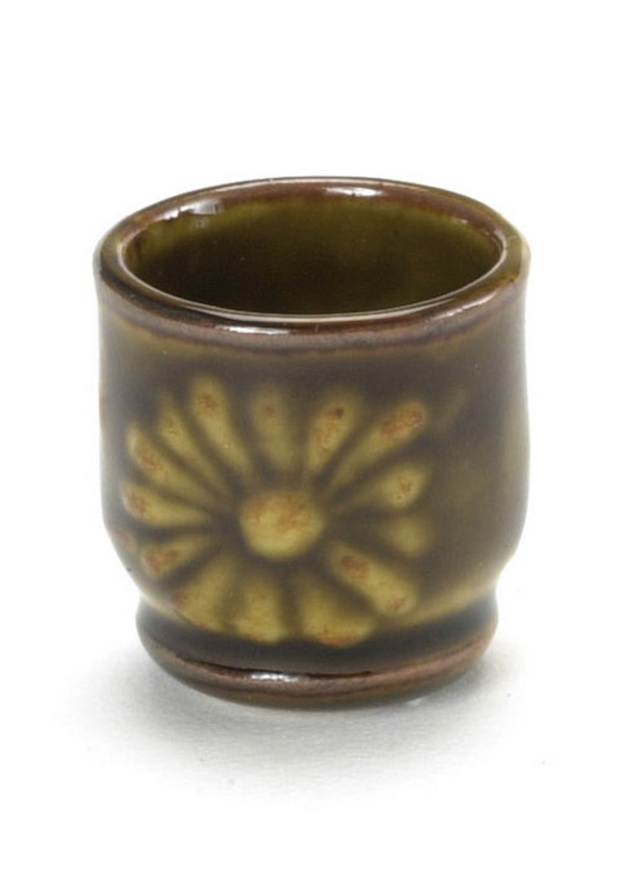 Dollhouse City - Dollhouse Miniatures Glazed Pots Set - Brown