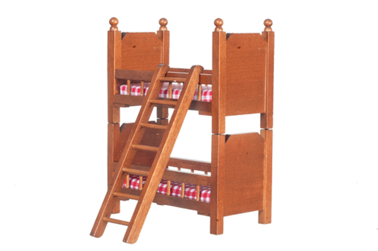 Bunk Beds with Ladder - Walnut