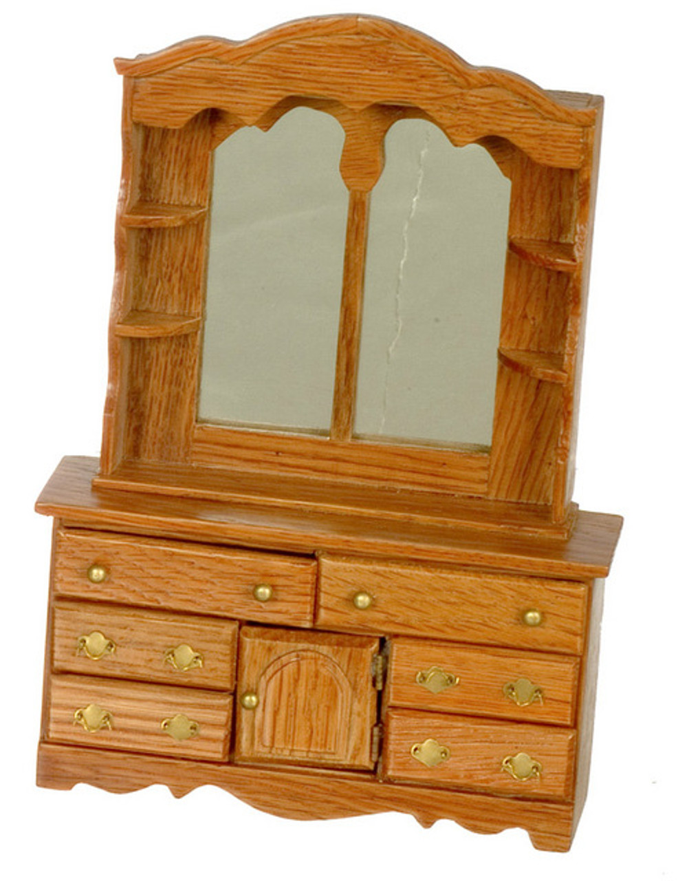 Dresser with Mirror - Dark Oak