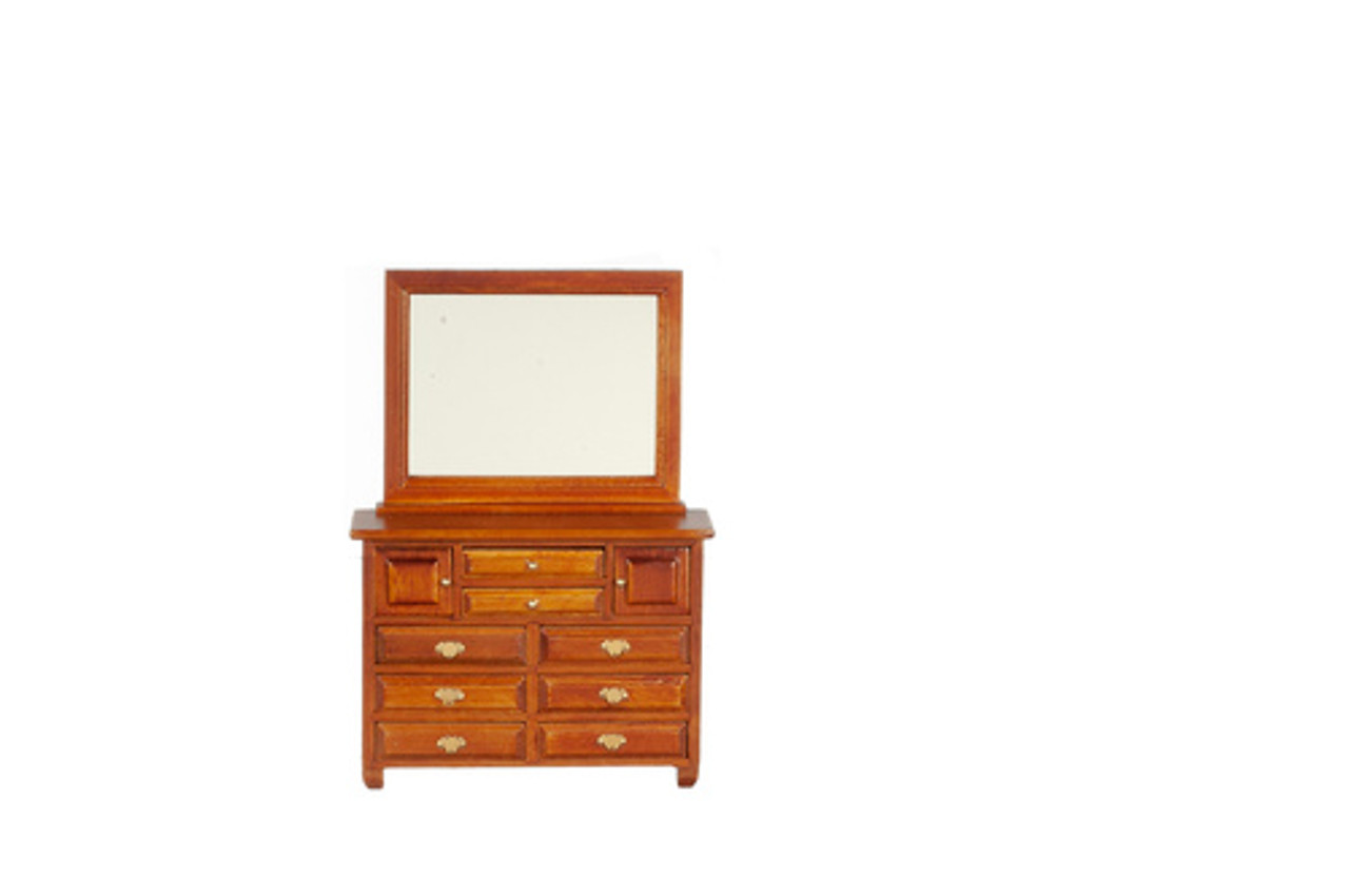 Dresser with Mirror - Walnut