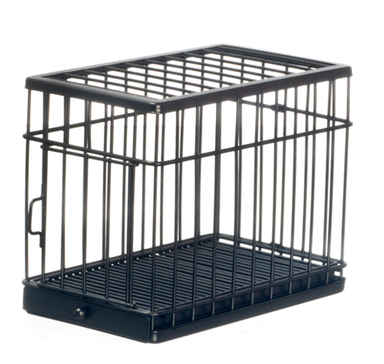 Dollhouse City - Dollhouse Miniatures Large Dog Cage - Black