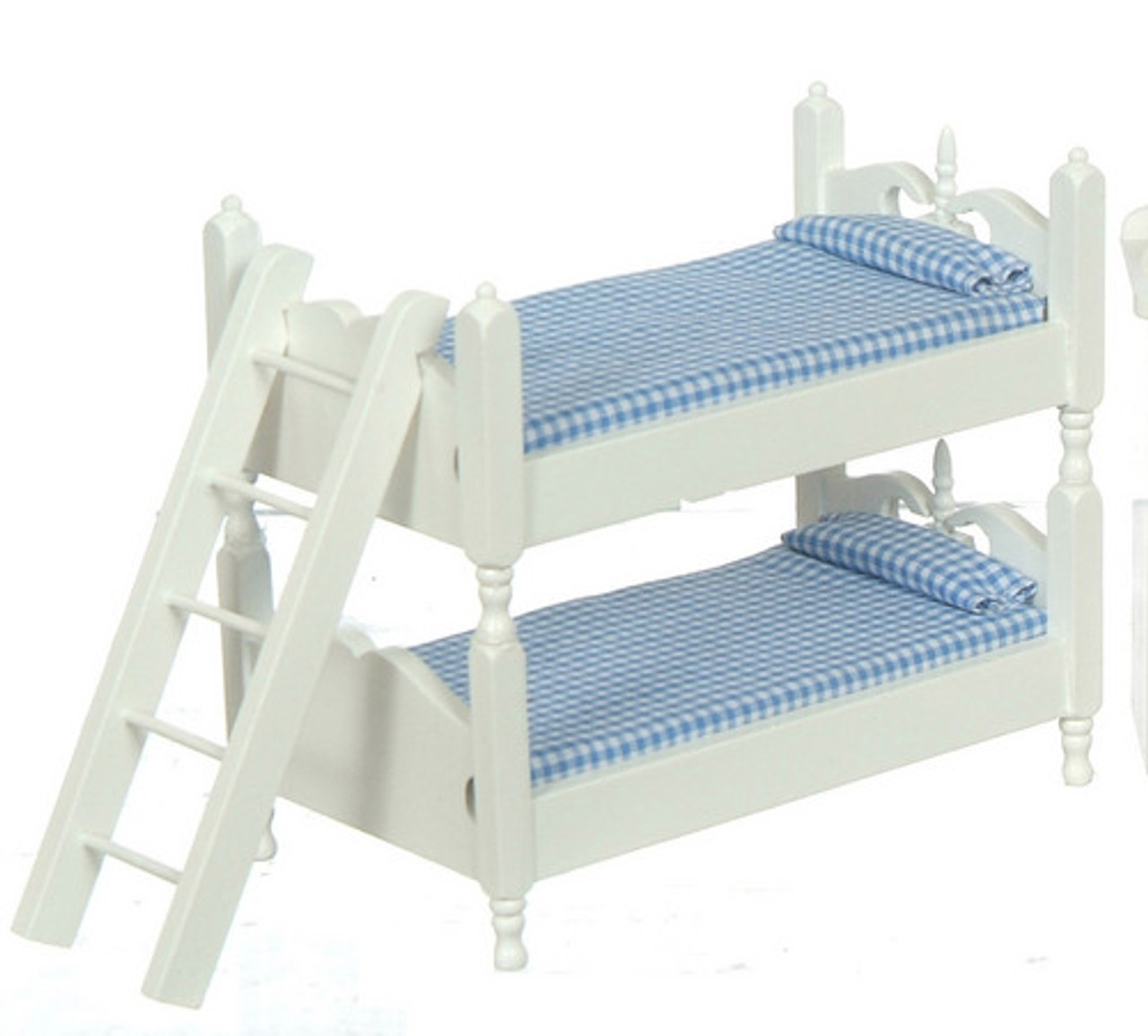 Bunk Bed with Ladder - Blue and White