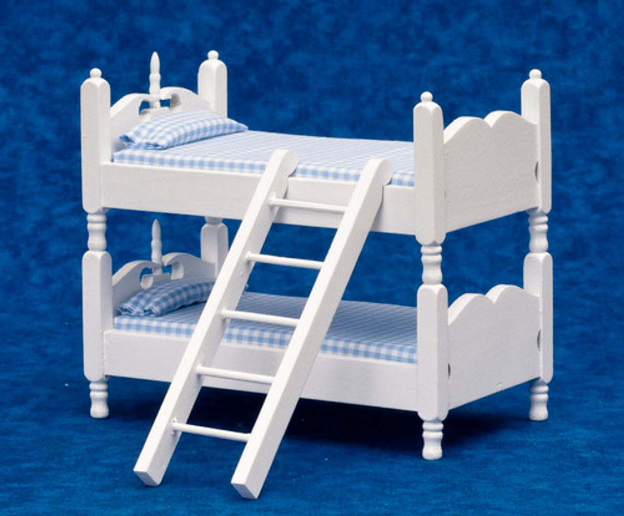 Bunk Bed with Ladder - Blue and White