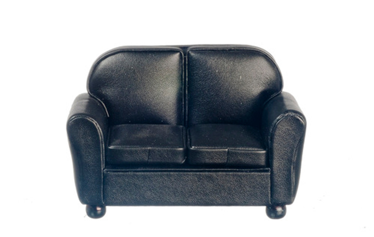 Black Leather Loveseat