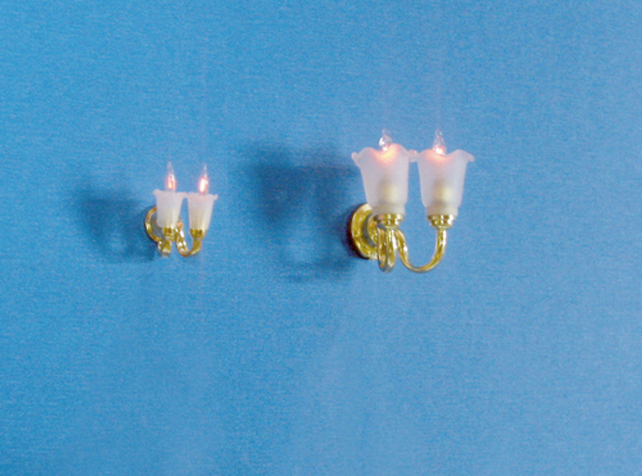 Dollhouse City - Dollhouse Miniatures Dual Tulip Sconce