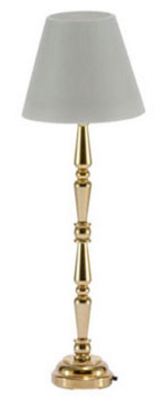 LED Brass Floor Lamp - Gold