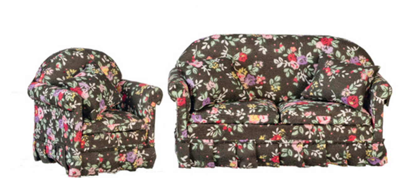 Sofa & Chair Set - Black
