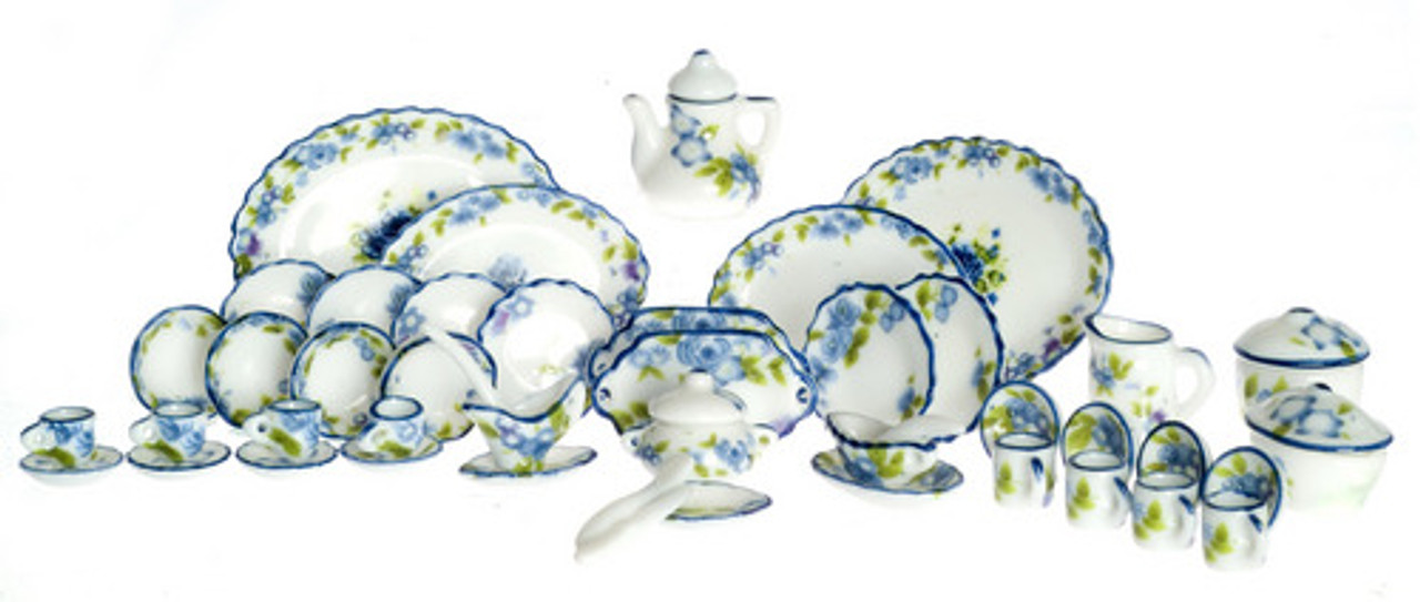Tea Set - Blue Floral