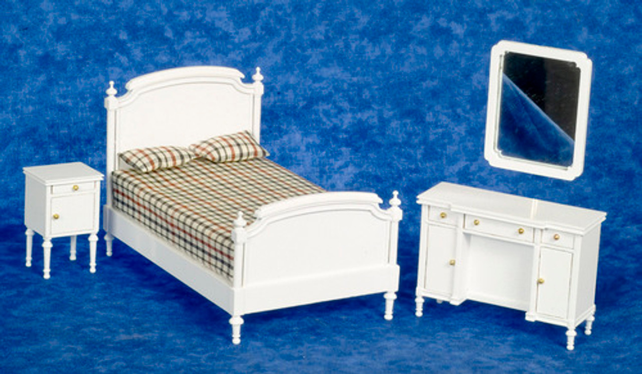 Double Bed Set - White