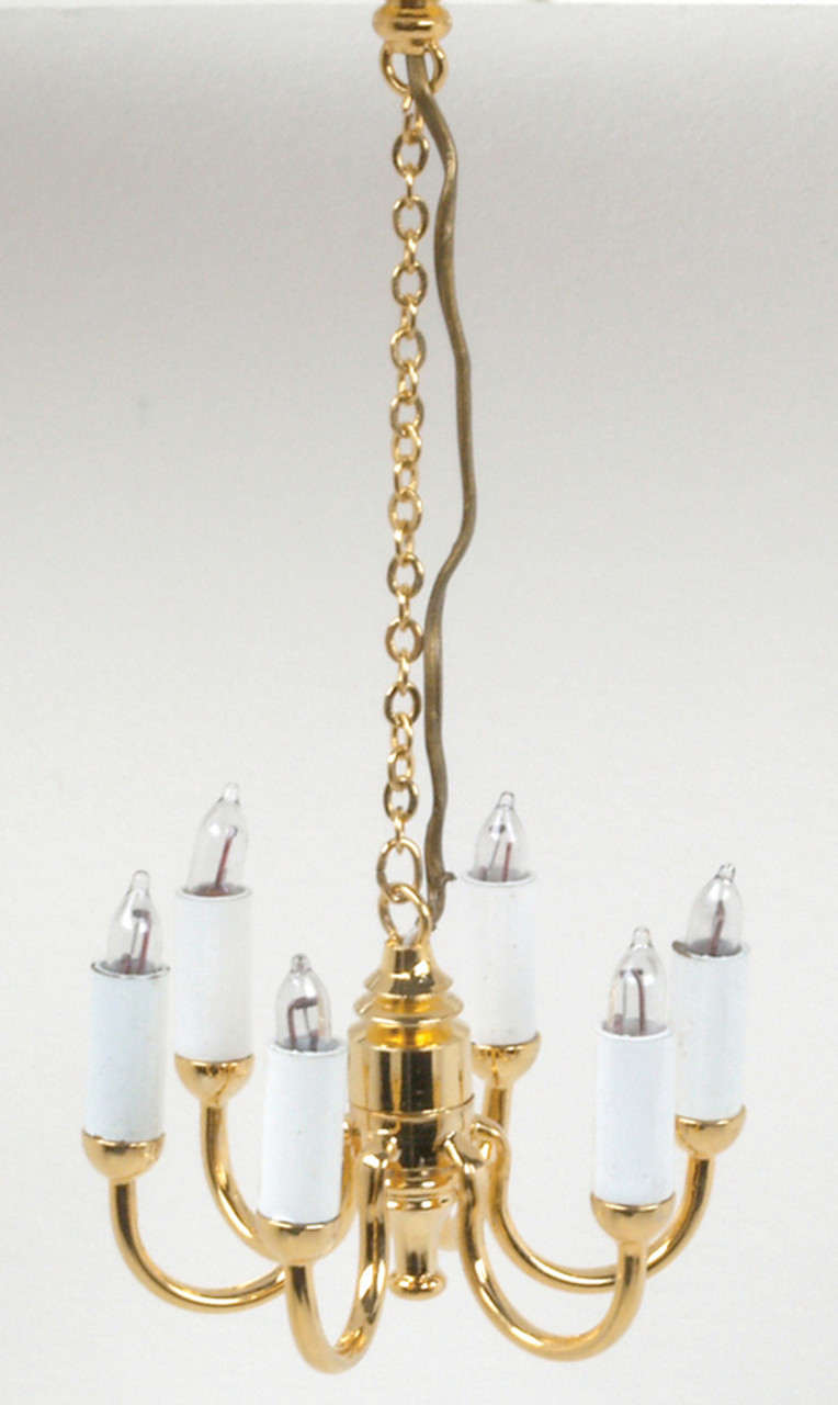 6 Candle Colonial Chandelier