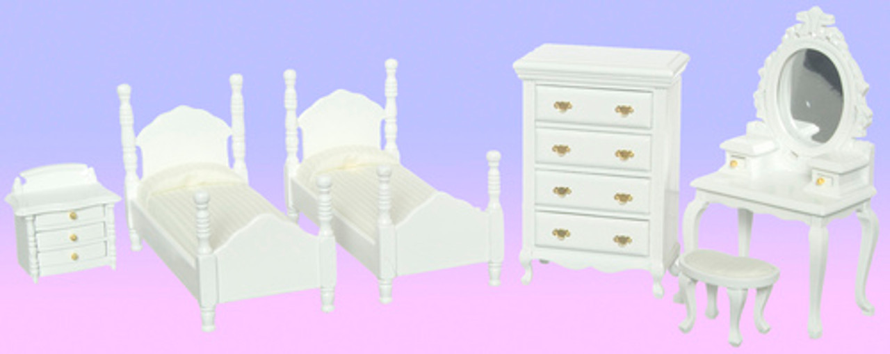 Twin Bedroom Set - White