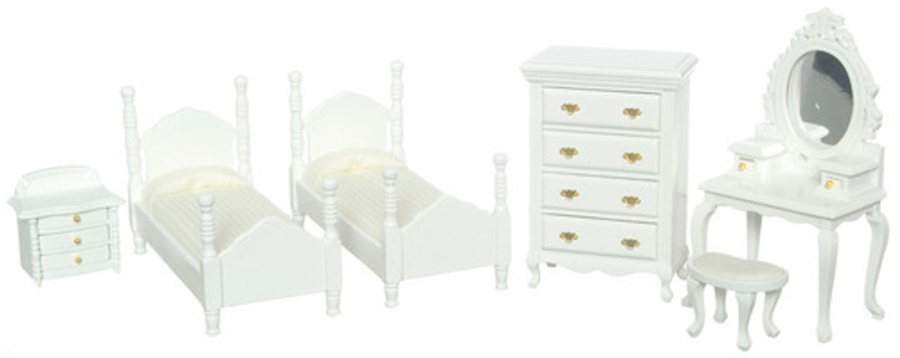 Twin Bedroom Set - White