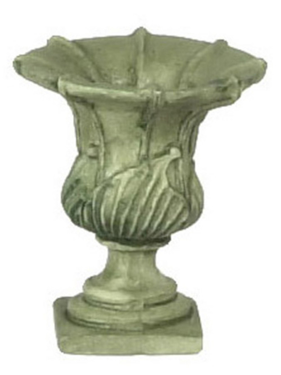 Dollhouse City - Dollhouse Miniatures Caesars Urn - Green