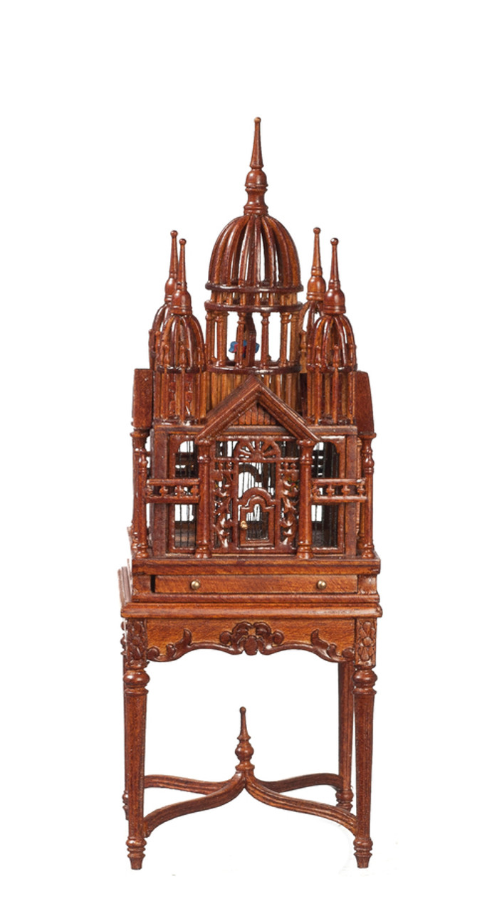 Victorian Table and Birdcage - Walnut