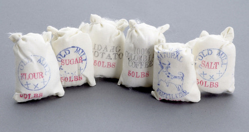 Dollhouse City - Dollhouse Miniatures Food Sack Set