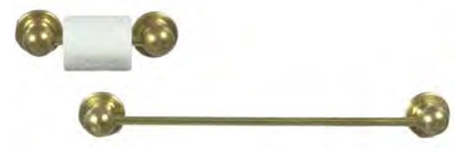 Towel Bar Set - Gold and T.P. Hold