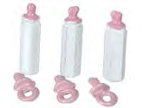 Baby Bottle and Pacifier Set - Pink