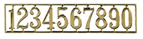 House Numbers Set - Brass