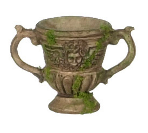 Urn - Brown with Moss