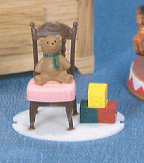 Bear in Chair with Blocks