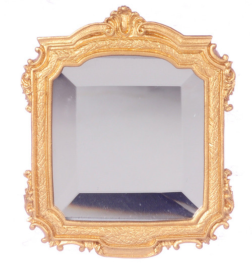 Wall Mirror Gold Dollhouse City