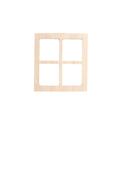 Dollhouse City - Dollhouse Miniatures 1 Light Square Window - No Trim