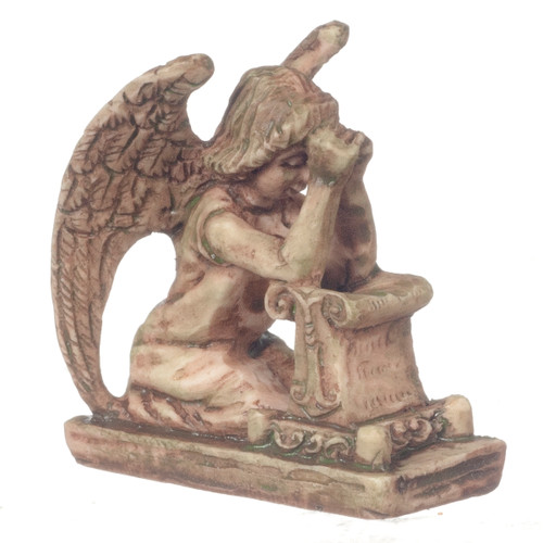 Dollhouse City - Dollhouse Miniatures Praying Angel - Gray Ancient