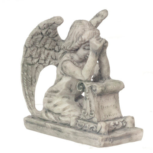 Dollhouse City - Dollhouse Miniatures Praying Angel - Green