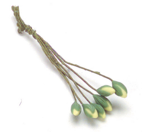 Dollhouse City - Dollhouse Miniatures Water Lily Buds - Yellow