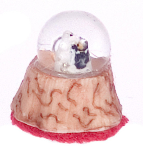 Dollhouse City - Dollhouse Miniatures Water Globe - Wedding Bears