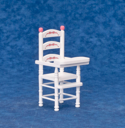 Dollhouse City - Dollhouse Miniatures High Chair - White