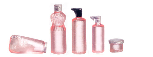 Dollhouse City - Dollhouse Miniatures Assorted Bottles Set - Pink