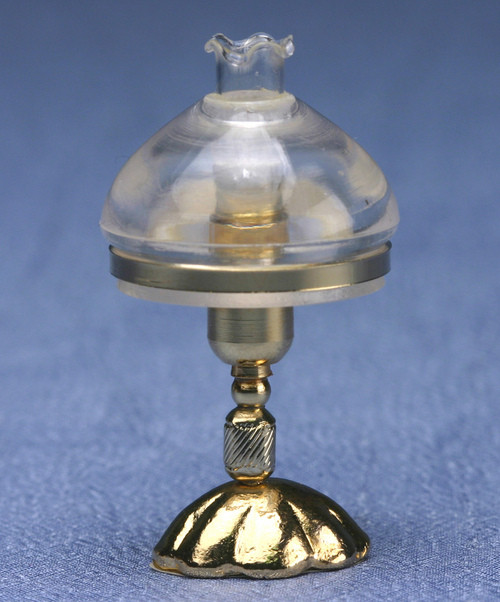 Victorian Reading Lamp - Clear Shades