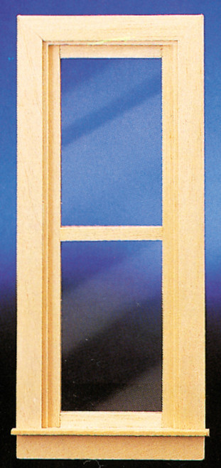 Dollhouse City - Dollhouse Miniatures Narrow Non-Work Window with Trim