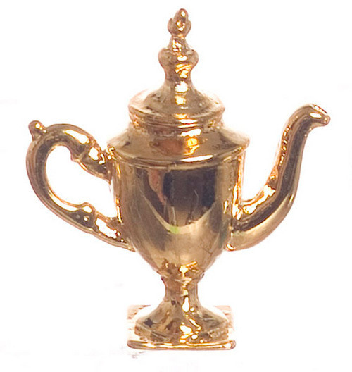 Dollhouse City - Dollhouse Miniatures Coffee Pot - Gold