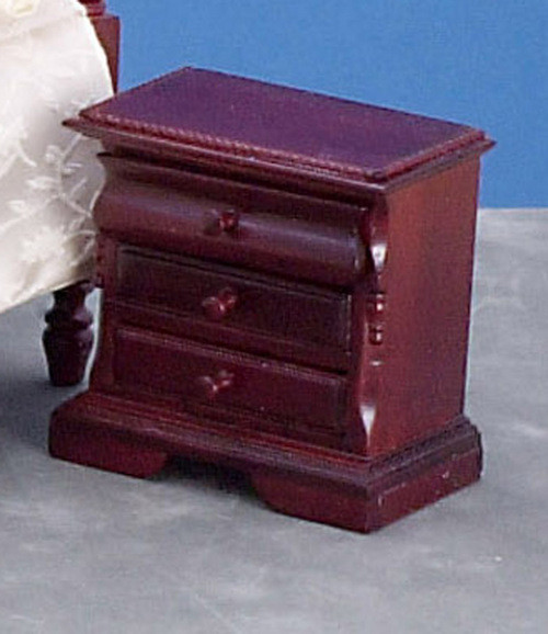 3-Drawer Nigthstand - Mahogany